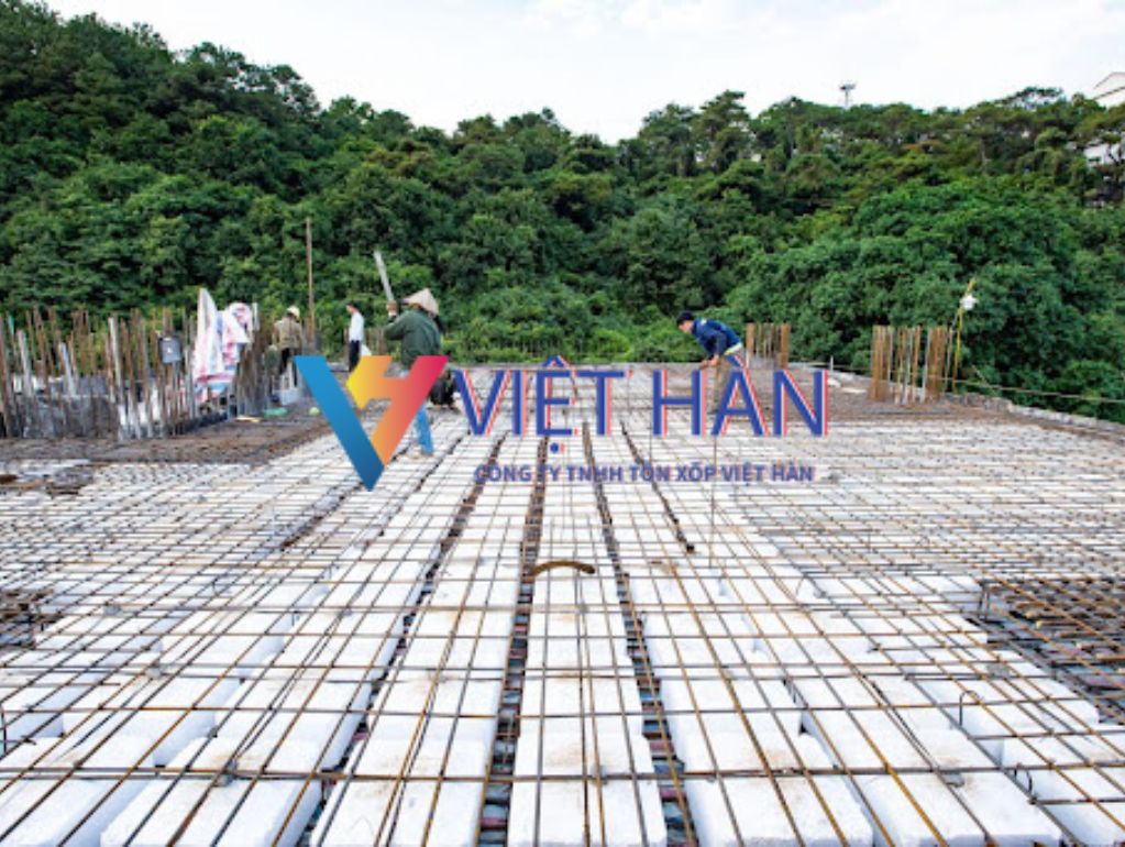 Phương pháp tôn nền sàn âm bằng xốp không sụt lún