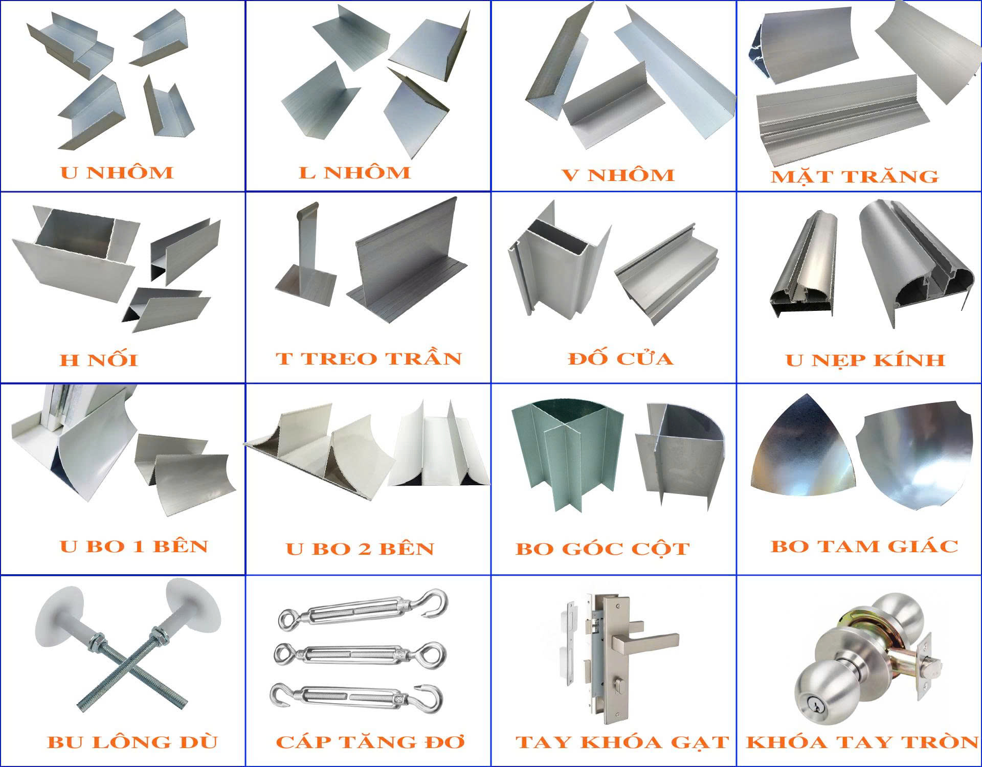 Các loại phụ kiện Panel tại Tôn xốp Việt Hàn