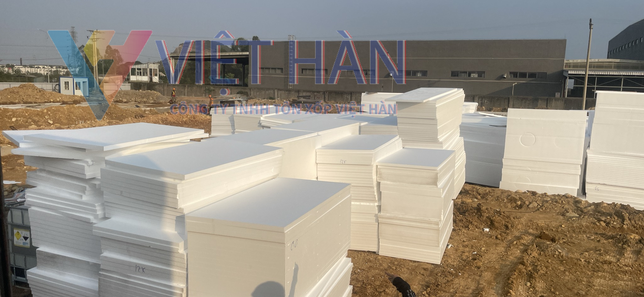Tấm xốp lót sàn đổ bê tông